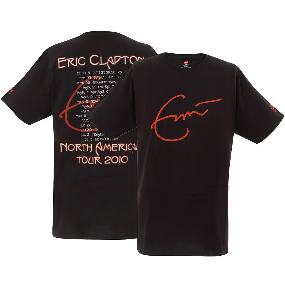 ERIC CLAPTON エリッククラプトン - コンサート会場限定商品 2010 North American Tour Signature / バックプリントあり / Tシャツ / メンズ - PGS